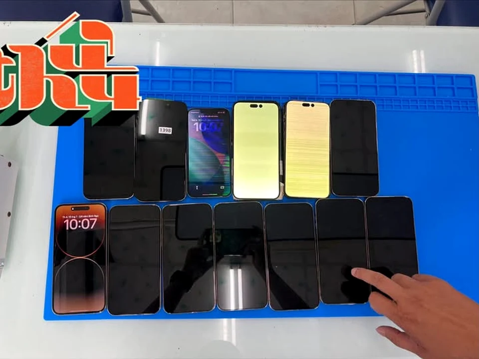 Ép kính tại Luân Apple Tây Ninh